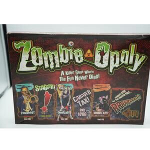 Zombie-Opoly Board Game– A Killer Twist on Monopoly! Used Complete